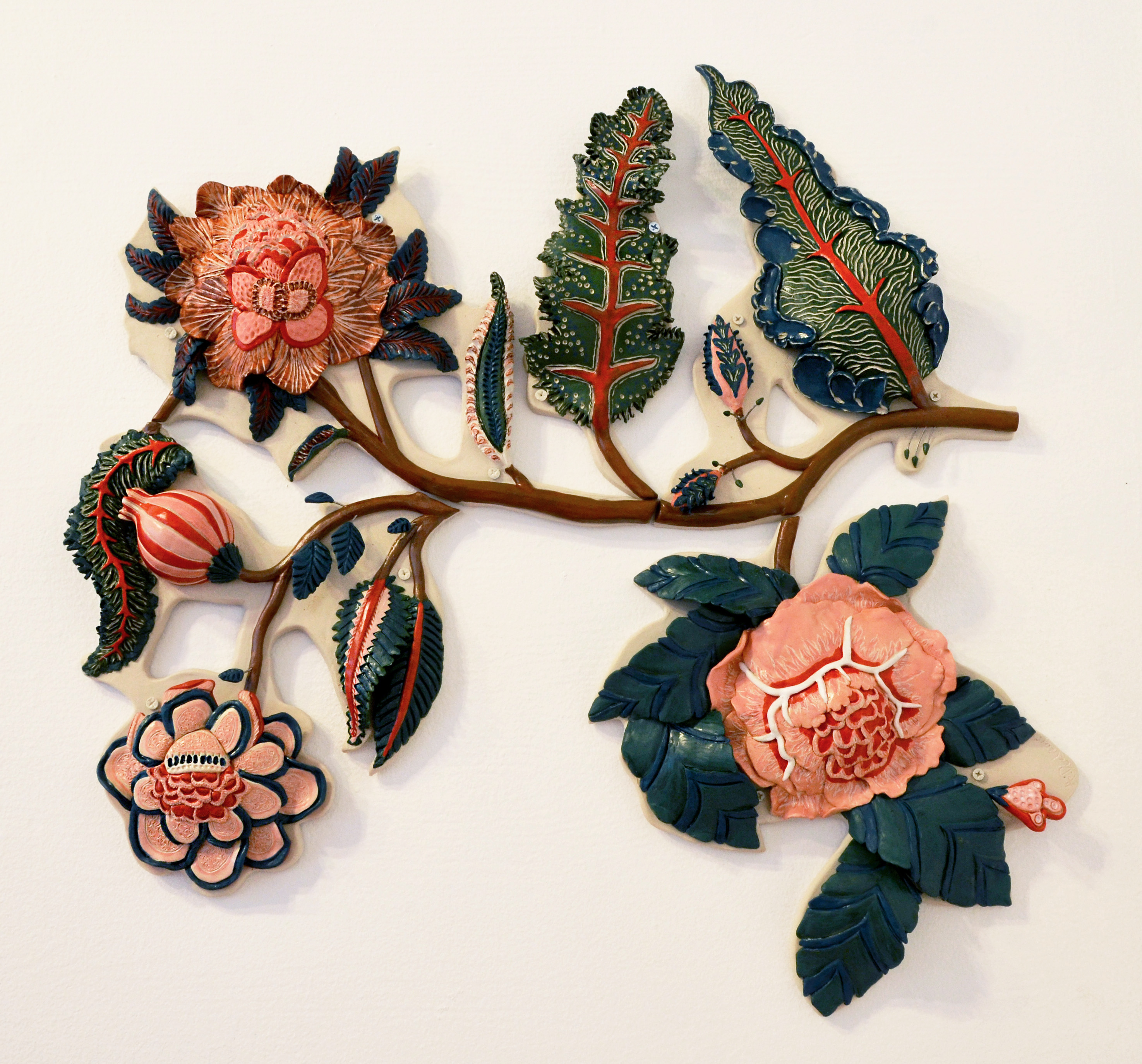 01 -Indian Textile Study No. 1, approx. 4 x 3 ft.